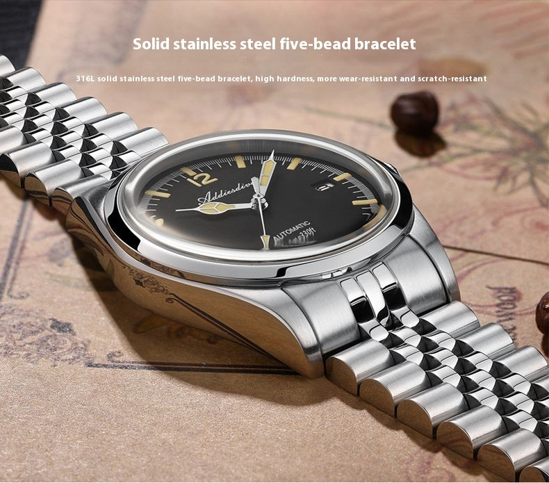 ADDIESDIVE's 316L STAINLESS STEEL AUTOMATIC MECHANICAL PRESTIGE CHRONOMETER